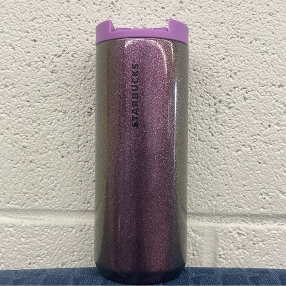Starbucks insulated Tumblr 12 ounce new with tags purple glitter - Picture 3 of 6